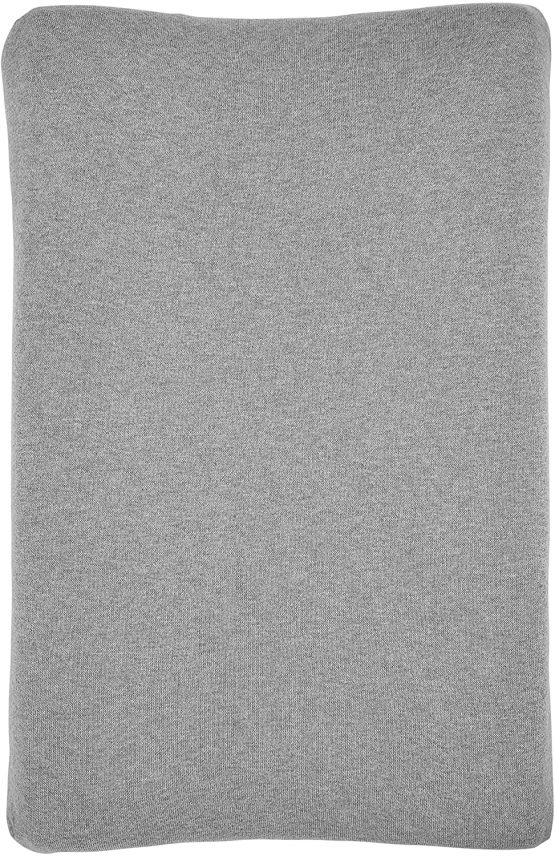Meyco 2763004 2-Wedge Changing Mat Cover Knitted Knit Grey Melange 45 x 70 cm - Image 2