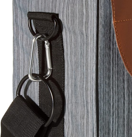 fischer Unisex_Adult mit Gepäckträgerbefestigung Business Bag, Grey/Brown, standard size - Image 4
