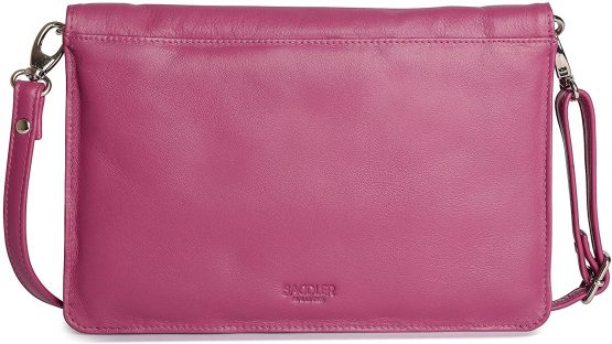 SADDLER Womens Real Leather Slim Cross Body Purse Clutch with Detachable Strap | Ladies Sling Bag - Perfect for Cell Phone, Cosmetics and Travel Cards | Gift Boxed - Image 3