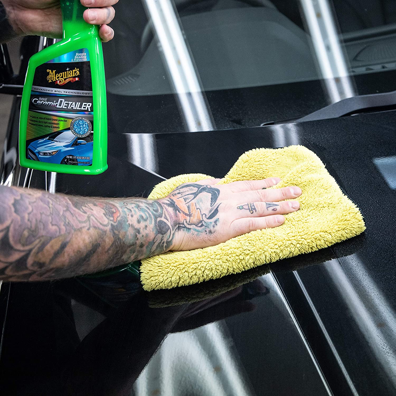 Meguiar's Hybrid Ceramic Spray Detailer 769ml - Enhances Wax, Coatings and Sealants - G200526EU, 768 ml (Pack of 1) - Image 3