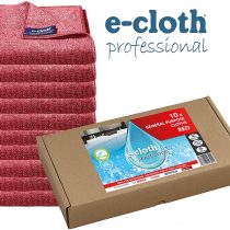 E-Cloth General Purpose Microfibre Cleaning Cloth, 300 Wash Guarantee, Raspberry Rose, 10 Pack