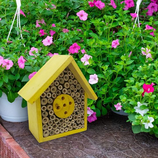 Eco-Friendly Bee House Hotel - Insect Nest Box for Gardens and Yards - Image 2