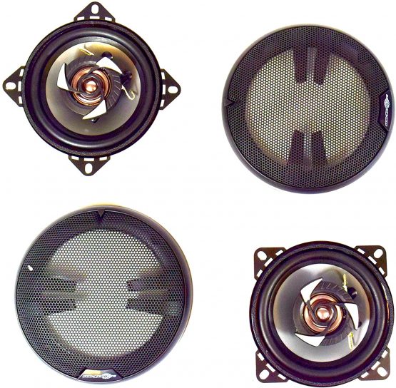 SUB ZERO SS3325 Ice 4-inch Coaxial 150W Speakers for In-Car Stereo Music, Black - Image 2