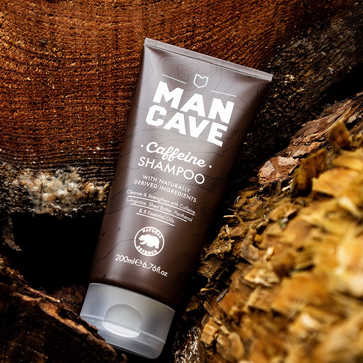 ManCave Caffeine Shampoo for Men 200 ml, Shampoo, Natural, Vegan, Eco-Conscious, Cruelty-Free - Image 3