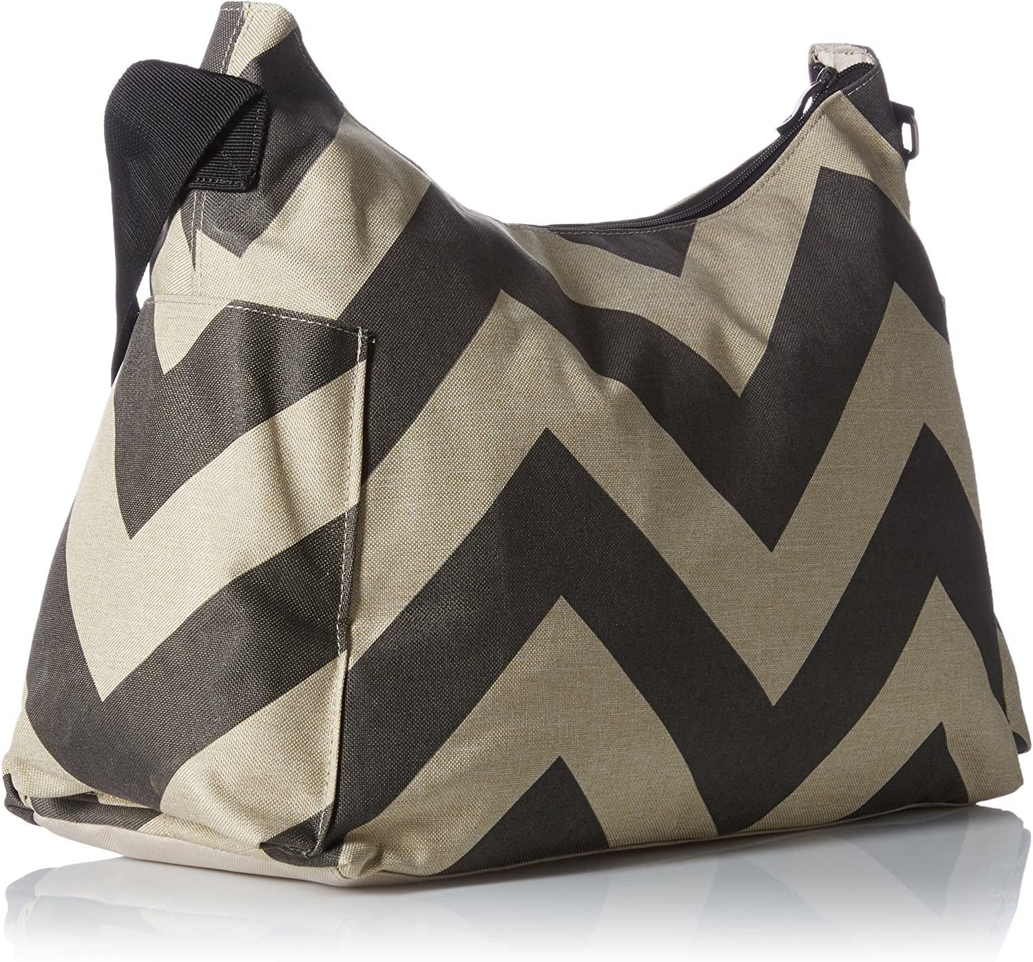 Ryco Capri Tote Nursery Bag, Black, Oatmeal/Black - Image 2