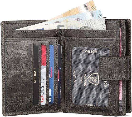 Ladies RFID Safe Designer Leather Purse Card Women Wallet Zip Pocket Boxed - Image 4