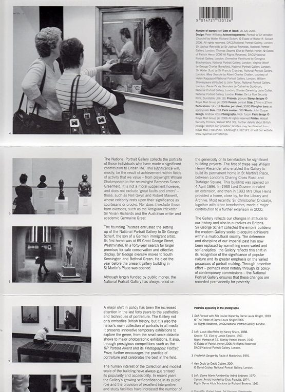 1856 - 2006 the national portrait gallery presentation pack NO. 386 - Image 3