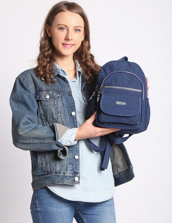 AOTIAN Nylon Lightweight Sturdy Little Casual Backpack 7 L Deep Blue - Image 2