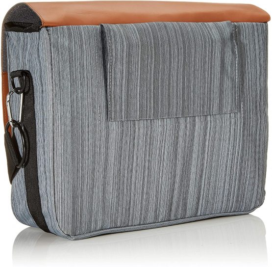 fischer Unisex_Adult mit Gepäckträgerbefestigung Business Bag, Grey/Brown, standard size - Image 2