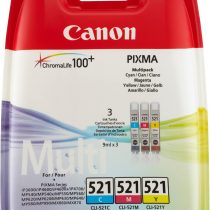 Canon CLI-521 C/M/Y Colour Ink Cartridge Multipack