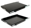 StarTech 1U Sliding Server Rack Mount Keyboard Shelf Tray - 55lbs - 22" Deep Steel Pull Out Drawer for 19" AV, Network Equipment Rack (SLIDESHELFD)