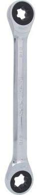 KS Tools 503.4355 E14 x E18 GearPlus Double Ring Ratchet Spanner, Silver, E14xE18 - Image 4