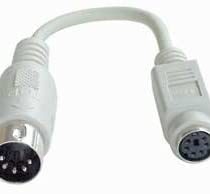 LINDY PS/2 Keyboard to AT Port Adaptor Cable, 0.15m