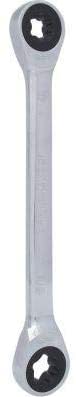 KS Tools 503.4355 E14 x E18 GearPlus Double Ring Ratchet Spanner, Silver, E14xE18 - Image 2