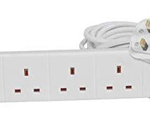 Pro Elec 1596 1 m 6 Gang Extension Lead, 1 m