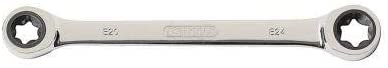 KS Tools 503.4353 E10 x E12 GearPlus Double Ring Ratchet Spanner, White, E10xE12 - Image 2