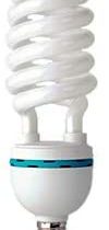 Laes 982220 Spiral Saving Light Bulb E27, 55 W, White, 80 x 232 mm