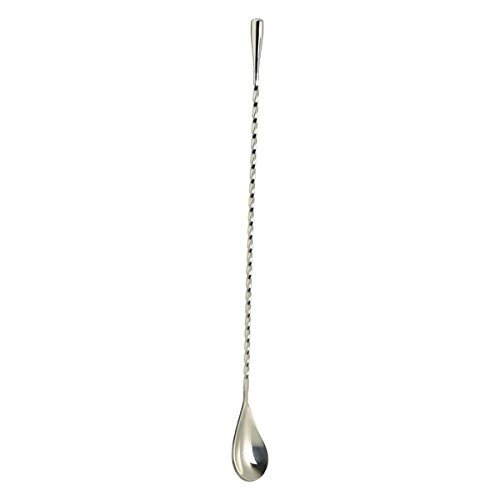 Genware NEV-BS-T40 Teardrop Bar Spoon, 40 cm, Silver
