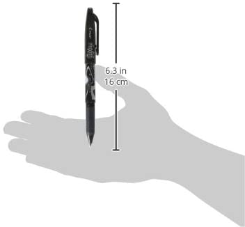 Pilot FriXion Erasable Gel Ink Pen - 0.7 mm - Black - Image 3