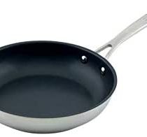 KUHN RIKON Allround Oven-Safe Induction Non-Stick Frying Pan, 24 cm, Stainless Steel, Silver