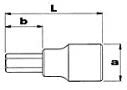USAG U02341510 - 234 3/8 N/S8 - Set of 8 socket bits for hex socket screws, Multicoloured, peso gr:500 - Image 2