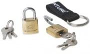 Lifeventure Pack of 2 Mini Brass Padlocks Indoor Locks for Luggage Locker Backpack Tool Box - Keyed Alike with 3 Spare Keys - Image 2