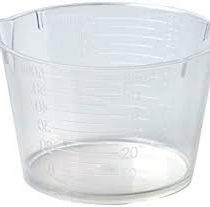 Medicine Measure Pot 60ml x 50. Polythene. Autoclavable.