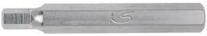 KS Tools 975.1007 10mm/ 75mm/ 7mm Classic Hex Bit, Seidenmatt Verchromt, Variety pack - Image 2