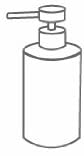 Ridder 22190507 Soap Dispenser, Little Rock, grey - Image 3