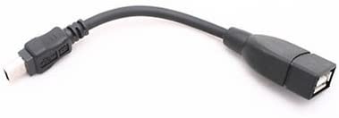 System-S USB OTG Host Cable Mini USB to USB A v2.0, Schwarz