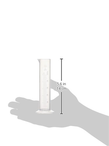 Neolab 4035 measuring cylinder, low form, round base, PP 50 ml, transparent (milchig) - Image 2
