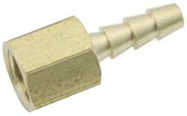 LTWFITTING Brass BSP Fitting Coupler/Adapter 1/8-Inch Female BSPP x 5mm Hose Barb(Pack of 5), 1/8" Female BSPP x 3/16"(5mm) Hose