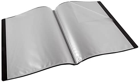Viquel 152339 A4 Polypropylene Folder with 40 Pockets - Black