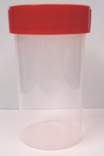KING SCIENTIFIC P4-EHOW-EY7O 10 x 180ML SMALL PLASTIC SAMPLE CONTAINER POT JAR, Red