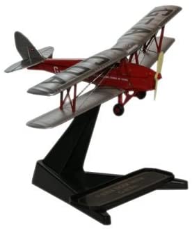 Oxford Diecast De Havilland Flying Club Tiger Moth GACDA, Multicolor