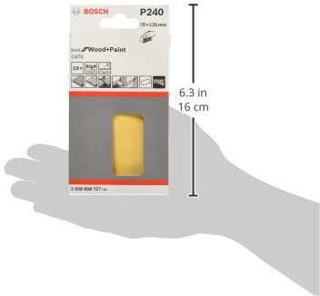 Bosch 2608608y19 70 x 125 mm Pack of 10 Abrasive Discs C470, Beige, 2608608Y27, 240 - Image 3
