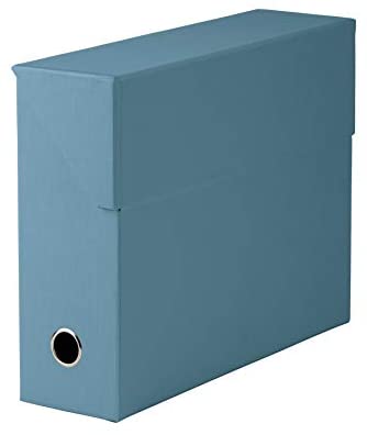 Rössler Papier Ribbed Denim Archive Box, 9.5 x 33.5 x 25.5 cm
