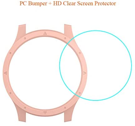 RLTech Case for Garmin Forerunner 945, Ultra-Thin PC Bumper + HD Clear Screen Protector Flexible Case Cover for Garmin Forerunner 945 (Pink) - Image 2
