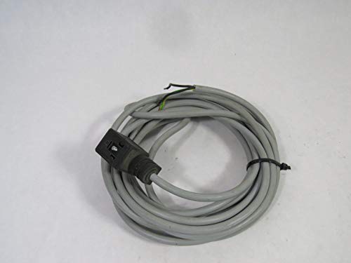 Festo 30941 Model KMV-1-24DC-5-LED Plug Socket With Cable, White