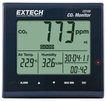 Extech Co100 Appareil de Surveillance de Teneur CO2, Black