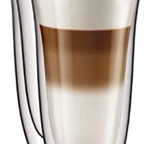 Aqualogis Double Walled Thermo Cappuccino, Latte Glass Cremona Set of 2 (250ml)