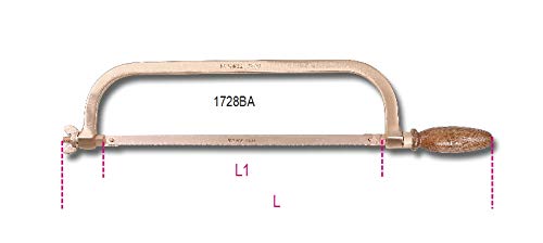 Beta 17270801 Model 1727 BA Sparkproof Hacksaw and Blade, White