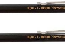 KOH-I-NOOR 5228CL Short Metal Clutch Pencils (Set of 2) Black