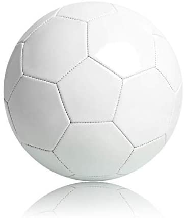 Plain White Unbranded Football Ball - Unprinted Size 5 - for Signatures Promos, Signing, TV, Projects, Art & More!