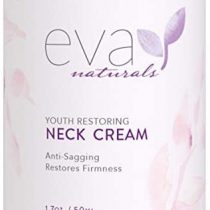 Neck Firming Cream by Eva Naturals (50 ml) Airless Pump - Firming Lotion for Sagging Neck, Face, and Décolleté - Fights Wrinkles and Promotes Elasticity and Youthful Skin - With Vitamin C