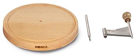 BOSKA Cheese Curler Amigo - Tete de Moine Curler - Original Cheese Curler - Girolle Curler - Cheese Flower - Wooden base - Image 3