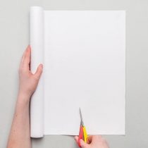 Baker Ross AR498 Blank Roll of 2 M Canvas Perfect for Painting and Artist Work, White