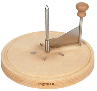 BOSKA Cheese Curler Amigo - Tete de Moine Curler - Original Cheese Curler - Girolle Curler - Cheese Flower - Wooden base