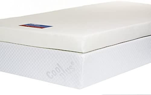 Southern Foam 4-Inch Memory Foam Mattress Topper including Luxurious Cover, Double, White, 4" Double
