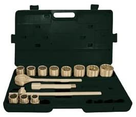 Ega Master 74275 - Kit of 14 Socket Wrenches 3/4" (21-50 Mm) Non Sparking Cu-Be